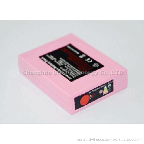 3.7v 3000mah Lithium-ion Heated Socks Battery For Electric Heated Socks , Led Display